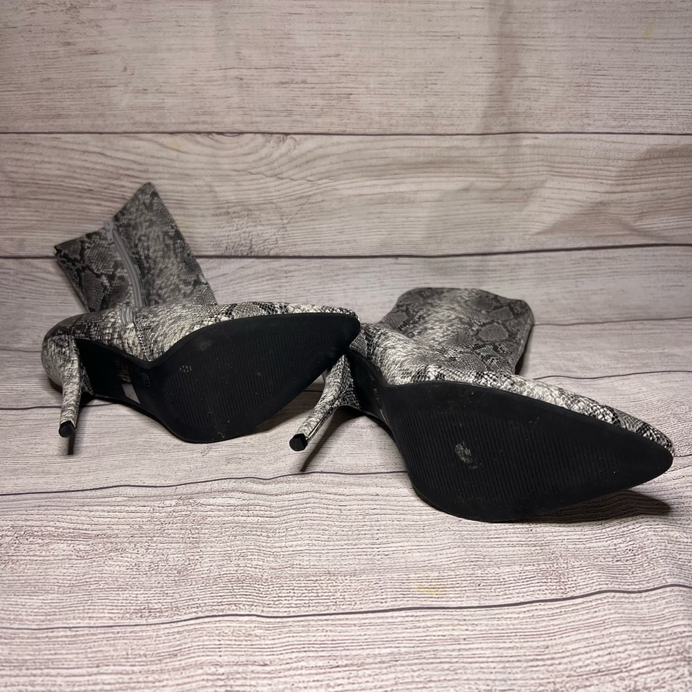 Snakeskin Booties - Picture 2 of 5